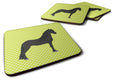 Friesian Horse Green Foam Coasters Set of 4 Cup Coasters for Indoor Outdoor, Tabletop Protection, Anti Slip, Mouse pad Material