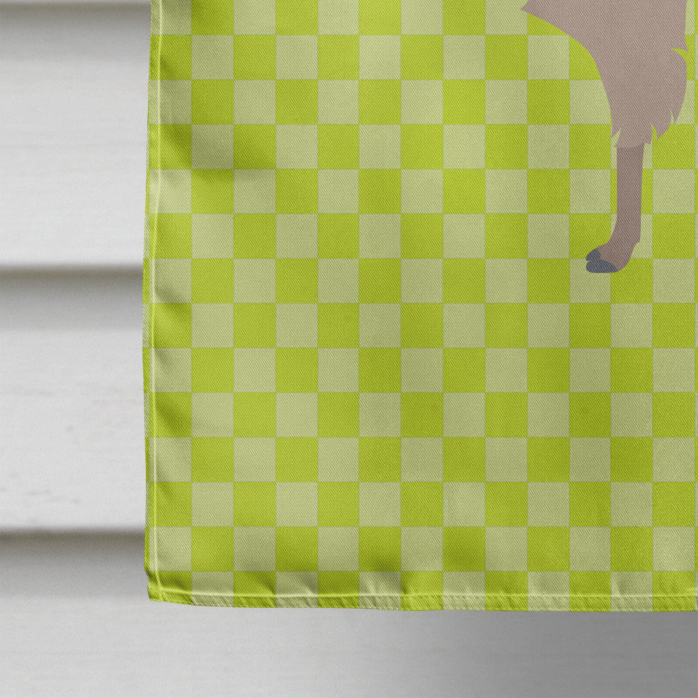 Llama Green House Flag 28x40 Porch Sleeve Pole Decorative Outside Yard Banner Artwork Wall Hanging, Polyester
