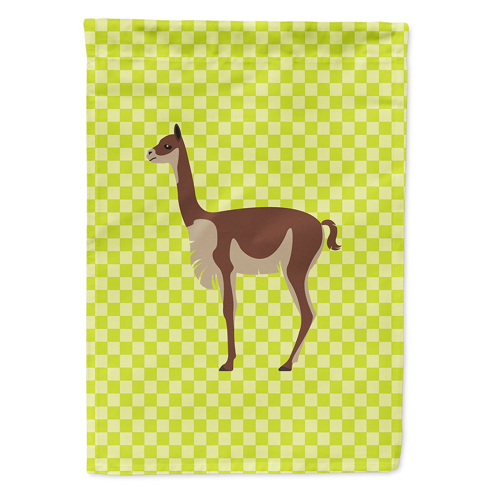 Vicugna or Vicuna Green House Flag 28x40 Porch Sleeve Pole Decorative Outside Yard Banner Artwork Wall Hanging, Polyester