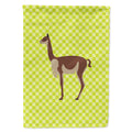 Vicugna or Vicuna Green House Flag 28x40 Porch Sleeve Pole Decorative Outside Yard Banner Artwork Wall Hanging, Polyester