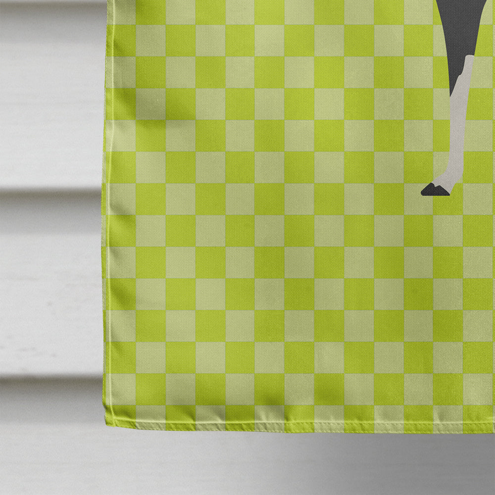 Llama Q' Ara Green House Flag 28x40 Porch Sleeve Pole Decorative Outside Yard Banner Artwork Wall Hanging, Polyester