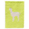 Alpaca Green House Flag 28x40 Porch Sleeve Pole Decorative Outside Yard Banner Artwork Wall Hanging, Polyester