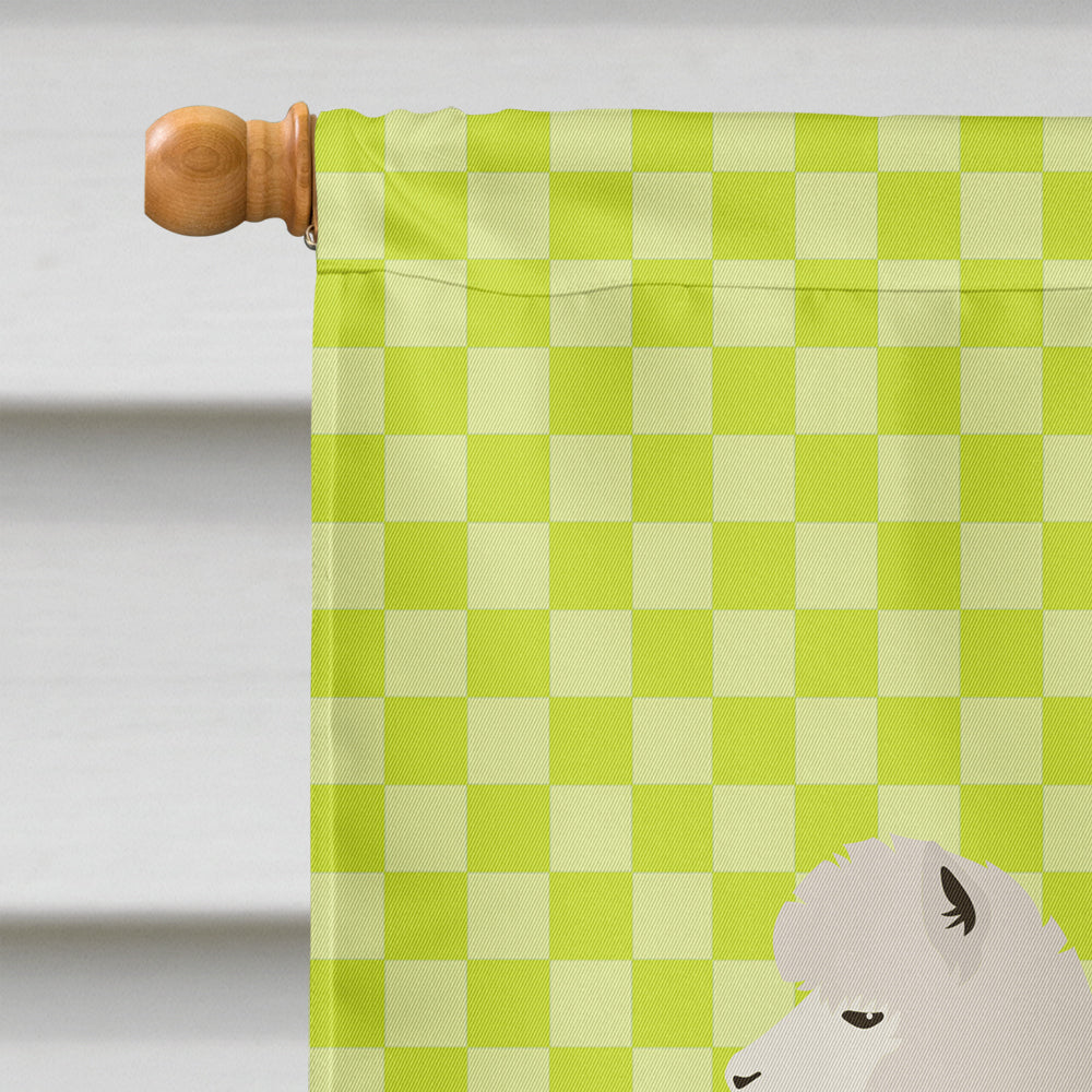 Alpaca Green House Flag 28x40 Porch Sleeve Pole Decorative Outside Yard Banner Artwork Wall Hanging, Polyester