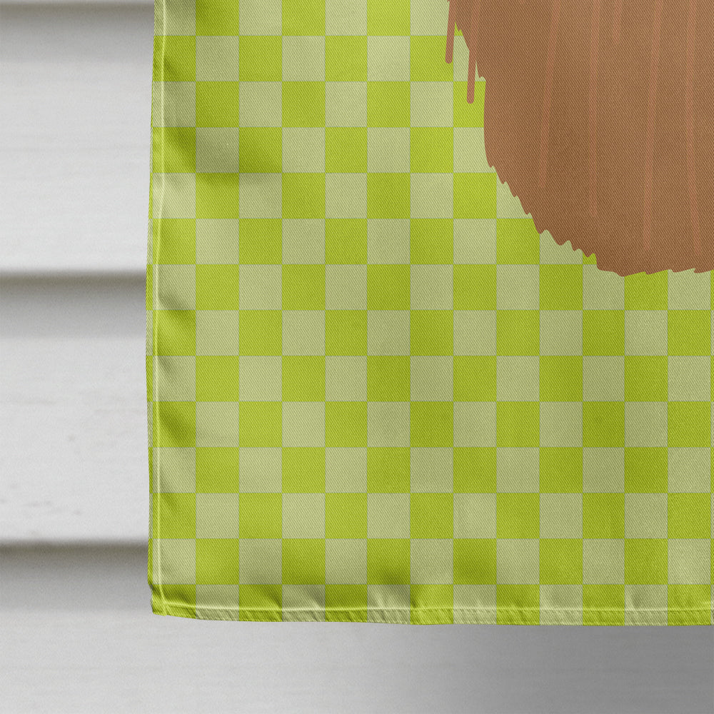 Alpaca Suri Green House Flag 28x40 Porch Sleeve Pole Decorative Outside Yard Banner Artwork Wall Hanging, Polyester
