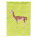 Guanaco Green House Flag 28x40 Porch Sleeve Pole Decorative Outside Yard Banner Artwork Wall Hanging, Polyester
