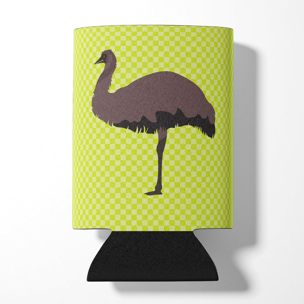 Emu Green Can or Bottle Hugger Cooler Sleeve for Standard 12 oz Cans, Insulated Foam Beer & Soda Can Hugger Reusable