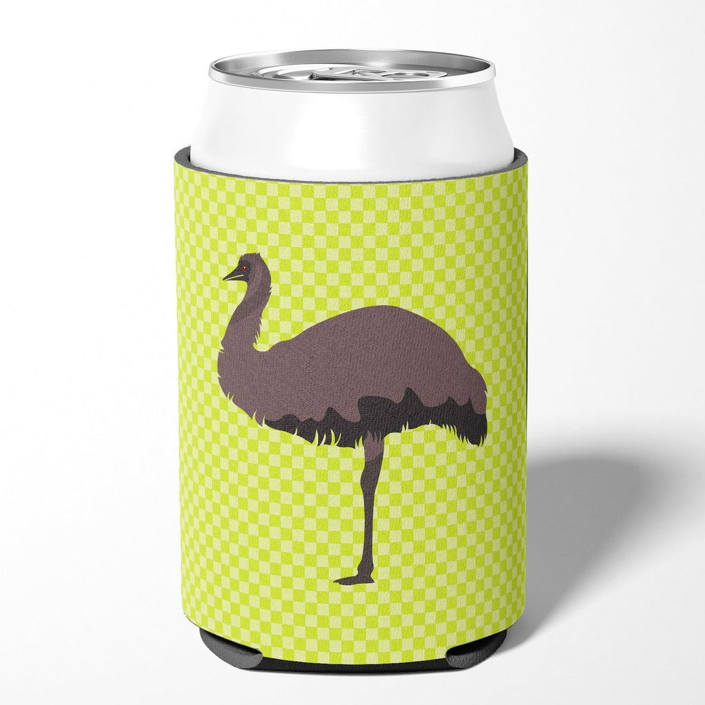 Emu Green Can or Bottle Hugger Cooler Sleeve for Standard 12 oz Cans, Insulated Foam Beer & Soda Can Hugger Reusable