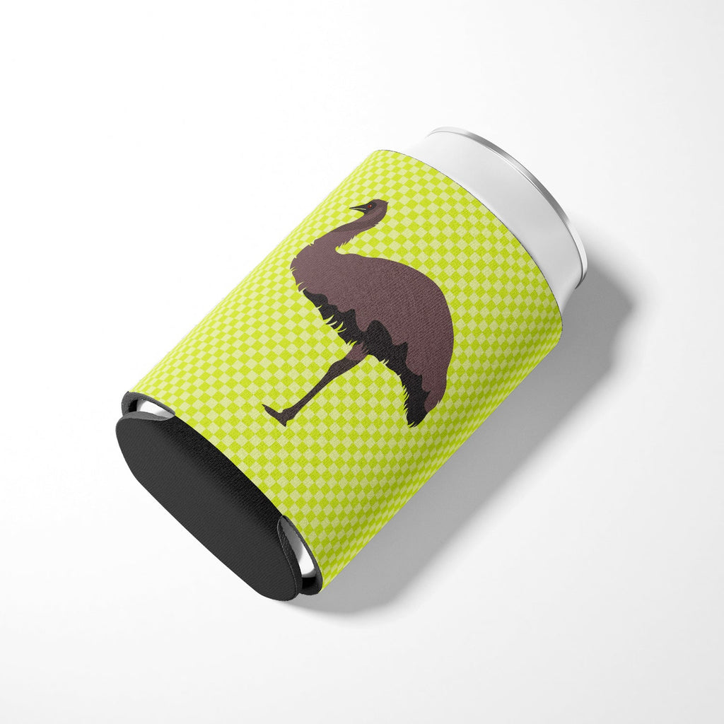 Emu Green Can or Bottle Hugger Cooler Sleeve for Standard 12 oz Cans, Insulated Foam Beer & Soda Can Hugger Reusable