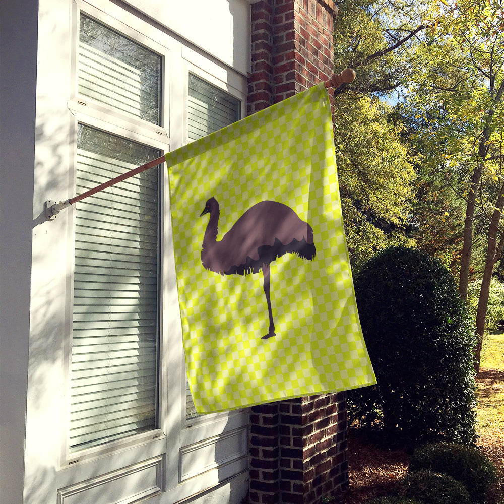 Emu Green House Flag 28x40 Porch Sleeve Pole Decorative Outside Yard Banner Artwork Wall Hanging, Polyester