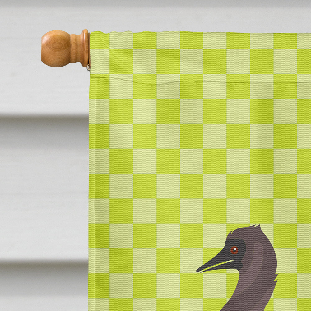 Emu Green House Flag 28x40 Porch Sleeve Pole Decorative Outside Yard Banner Artwork Wall Hanging, Polyester