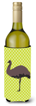 Emu Green Wine Bottle Hugger Gift Sleeve for Standard 750 ml Bottles, Insulated Reusable Also Fits Mini Shot & Pint Bottles