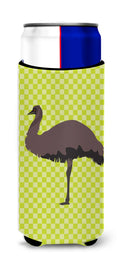 Emu Green Slim Can Hugger , Insulated Foam Hugger for 12 oz Slim Cans, Beer Bottles & Water Bottles, Printed in USA