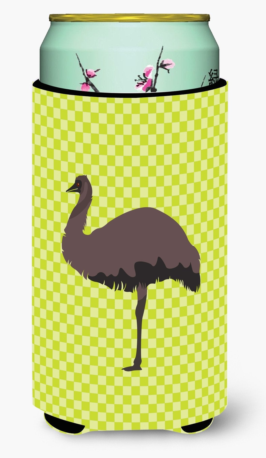 Emu Green Tall Boy Hugger Can Cooler Sleeve Machine Washable Drink Collapsible Insulator Beverage Insulated Holder
