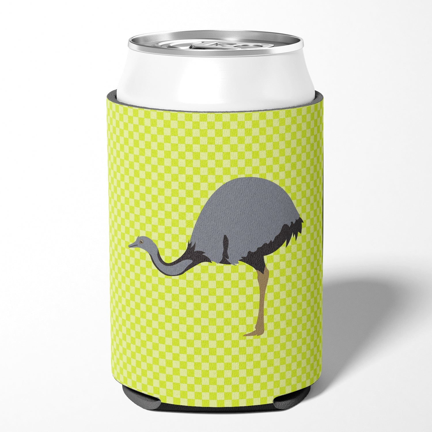 Rhea Green Can or Bottle Hugger Cooler Sleeve for Standard 12 oz Cans, Insulated Foam Beer & Soda Can Hugger Reusable