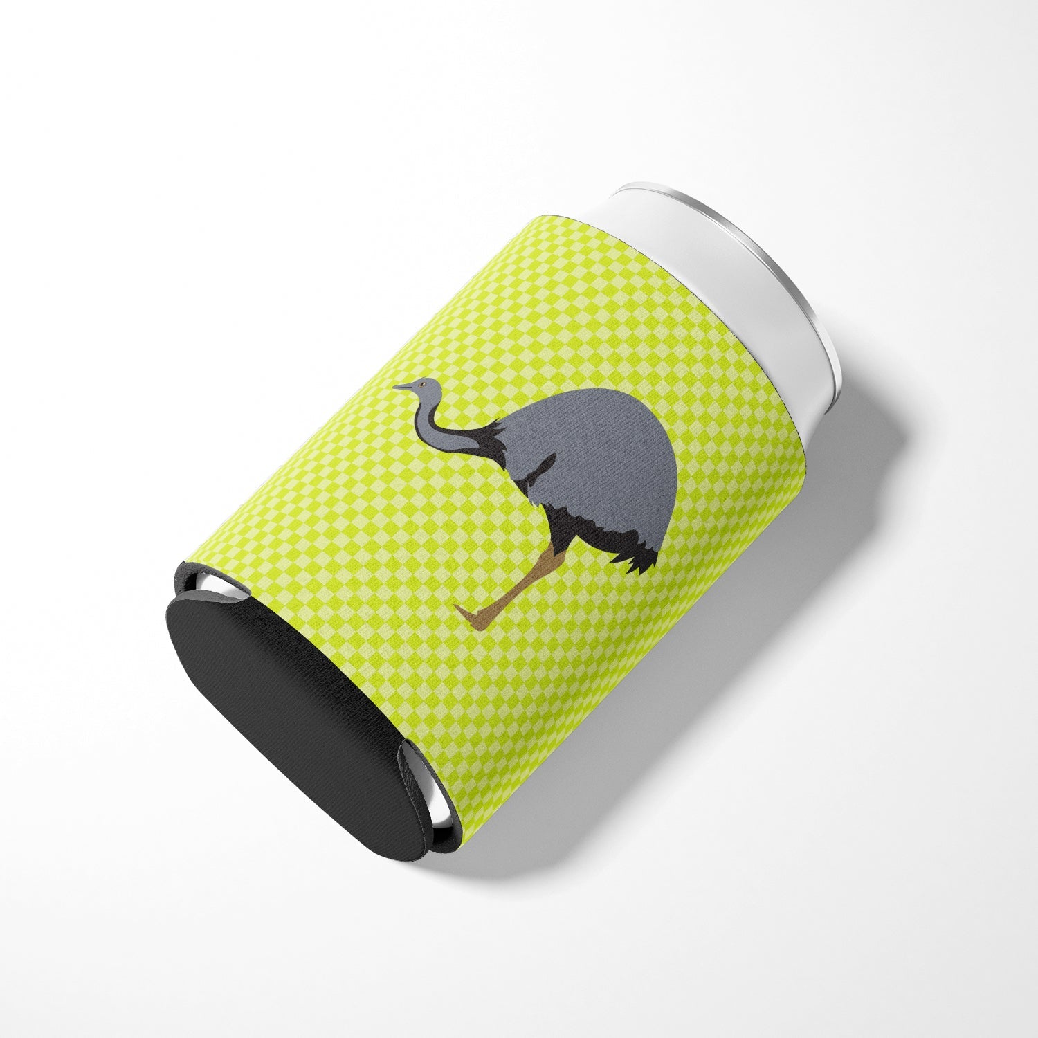 Rhea Green Can or Bottle Hugger Cooler Sleeve for Standard 12 oz Cans, Insulated Foam Beer & Soda Can Hugger Reusable