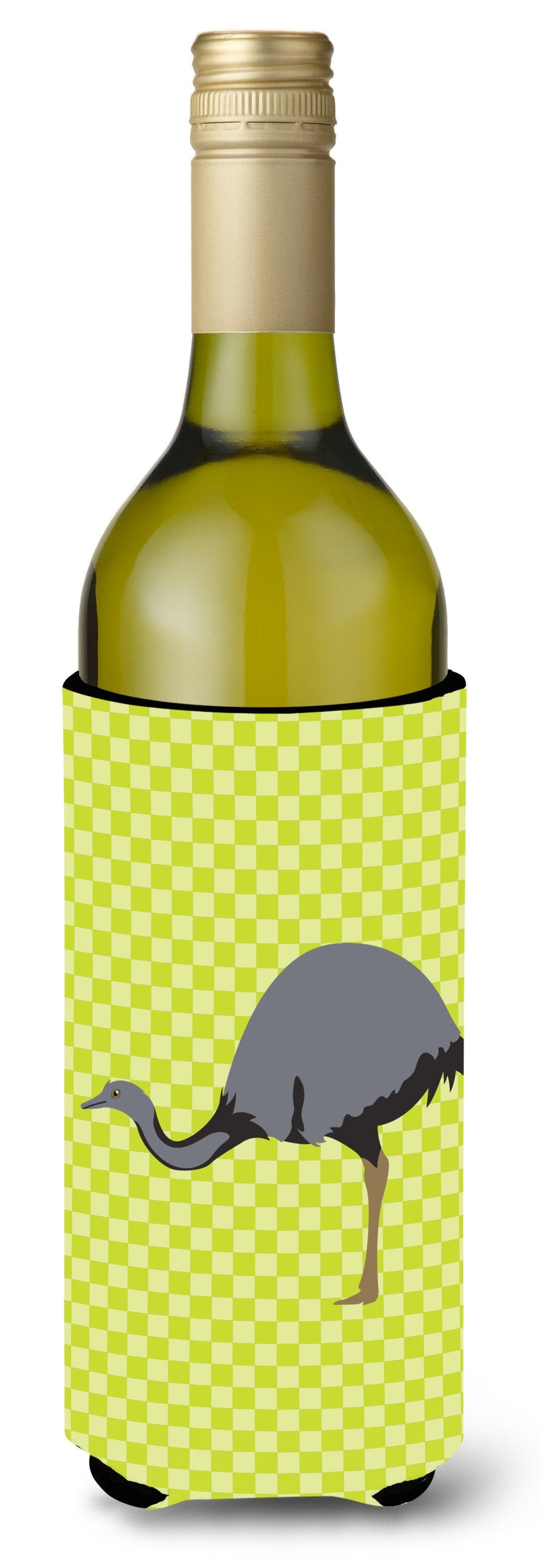 Rhea Green Wine Bottle Hugger Gift Sleeve for Standard 750 ml Bottles, Insulated Reusable Also Fits Mini Shot & Pint Bottles