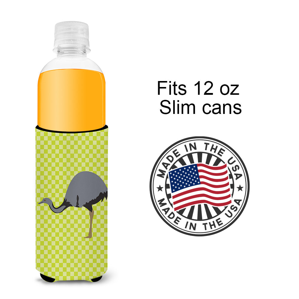 Rhea Green Slim Can Hugger , Insulated Foam Hugger for 12 oz Slim Cans, Beer Bottles & Water Bottles, Printed in USA