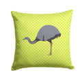 Rhea Green Decorative Throw Pillow 14x14 Indoor Outdoor Accent Cushion, Fabric Cover with Insert for Sofa, Bed, Porch & Living Room