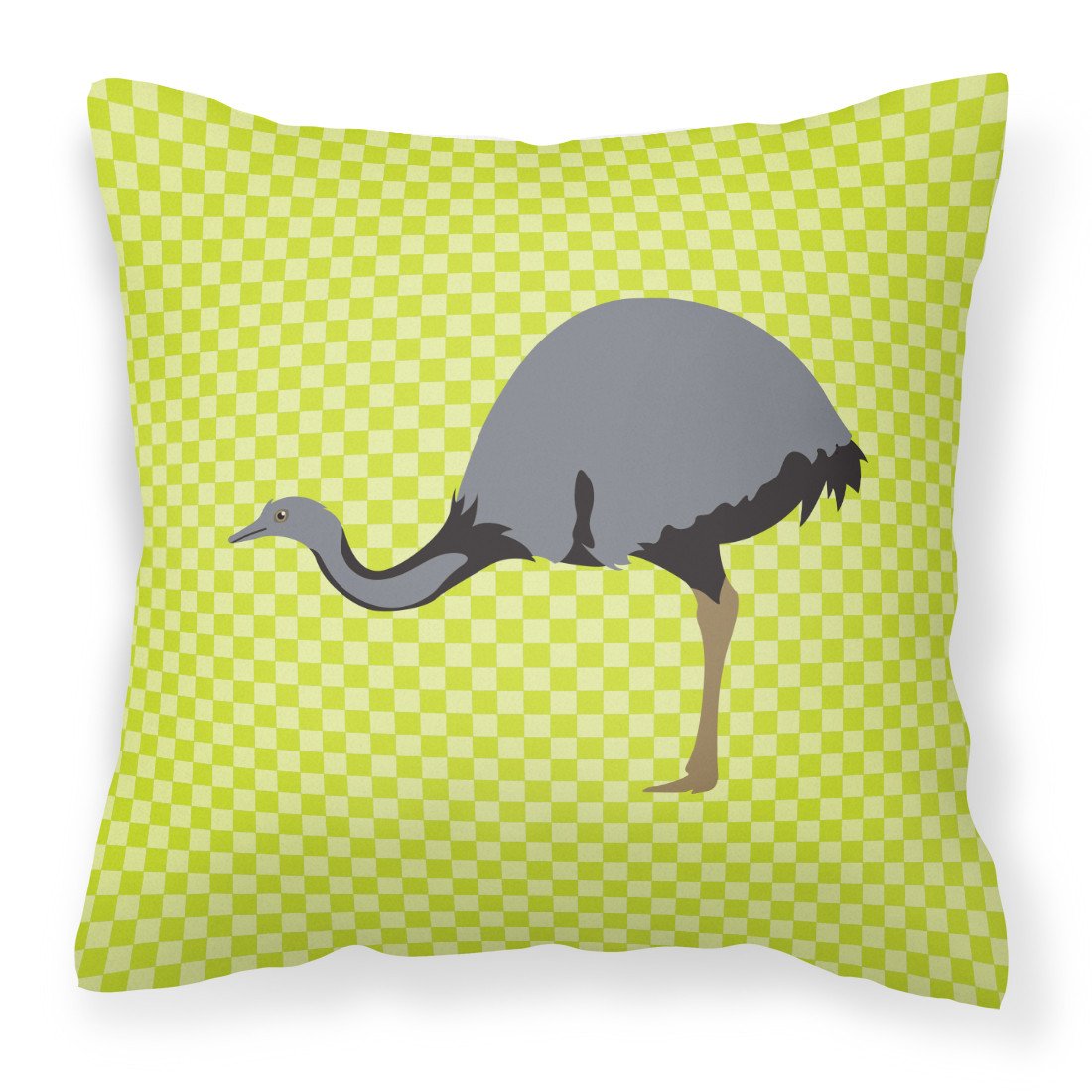 Rhea Green Decorative Throw Pillow 18x18 Indoor Outdoor Accent Cushion, Fabric Cover with Insert for Sofa, Bed, Porch & Living Room