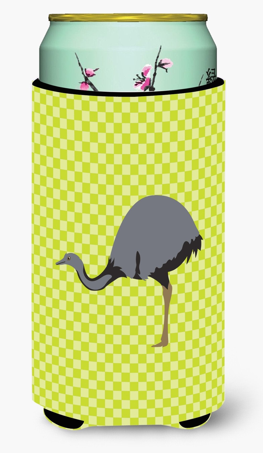 Rhea Green Tall Boy Hugger Can Cooler Sleeve Machine Washable Drink Collapsible Insulator Beverage Insulated Holder