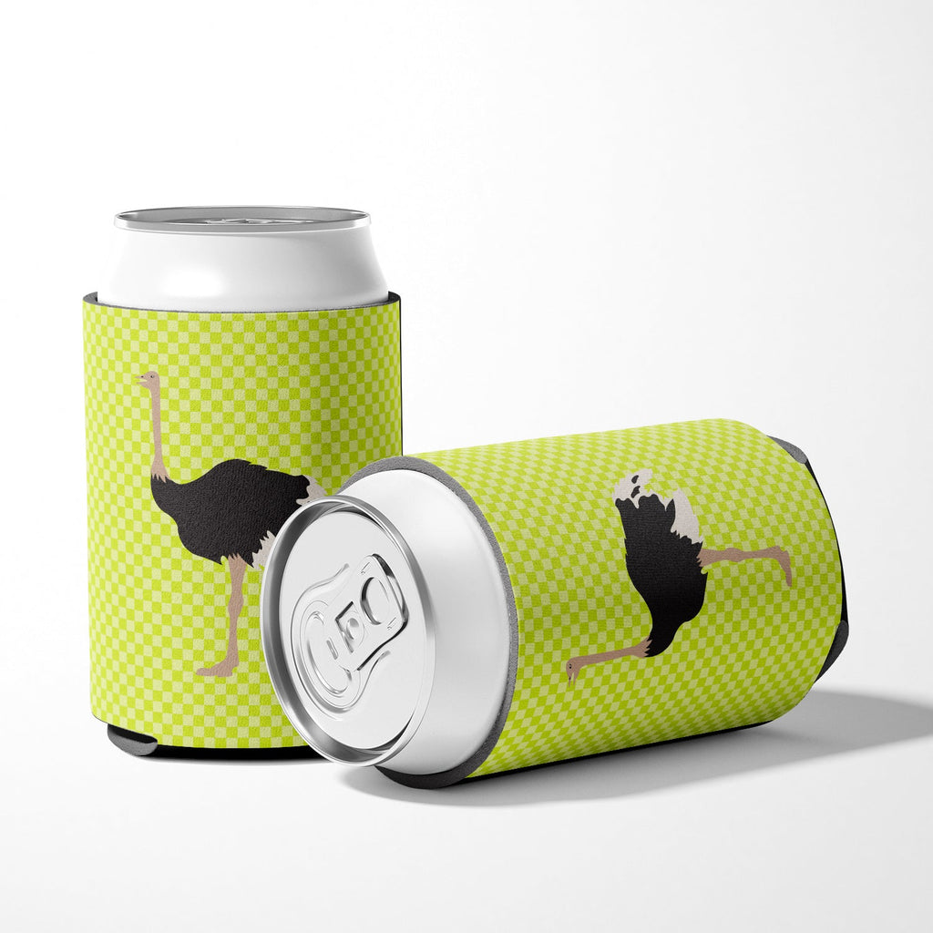 Common Ostrich Green Can or Bottle Hugger Cooler Sleeve for Standard 12 oz Cans, Insulated Foam Beer & Soda Can Hugger Reusable