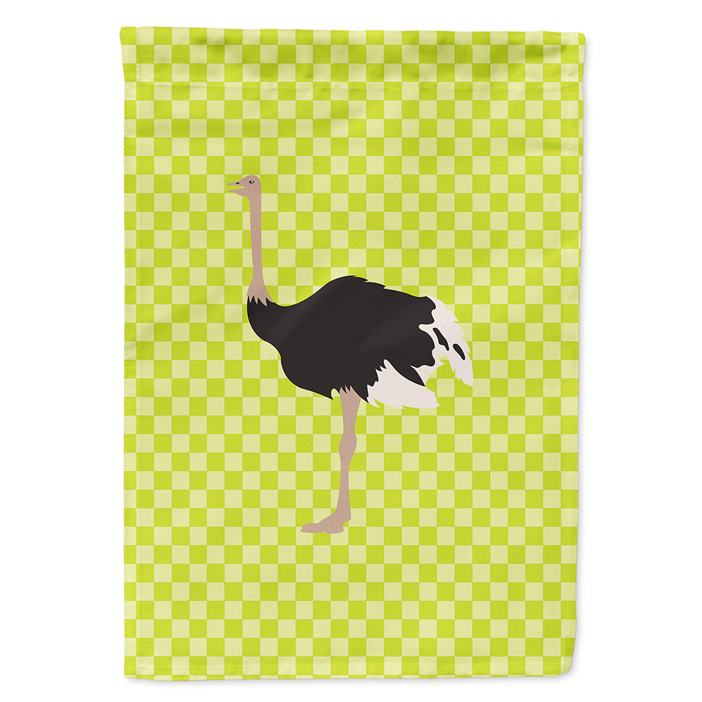 Common Ostrich Green House Flag 28x40 Porch Sleeve Pole Decorative Outside Yard Banner Artwork Wall Hanging, Polyester