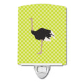 Common Ostrich Green Ceramic Night Light Compact, UL-Certified, Ideal for Bedroom, Bathroom, Nursery, Hallway, Kitchen, 6x4x3, Multicolor