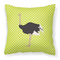 Common Ostrich Green Decorative Throw Pillow 18x18 Indoor Outdoor Accent Cushion, Fabric Cover with Insert for Sofa, Bed, Porch & Living Room