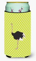 Common Ostrich Green Tall Boy Hugger Can Cooler Sleeve Machine Washable Drink Collapsible Insulator Beverage Insulated Holder