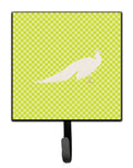 White Peacock Peafowl Green Leash or Key Holder Wall Hooks, Key Hooks Holder, Coat Rack Wall Mount, Coat Hooks, Hooks for Hanging Keys, Towels, Aprons, Leashes