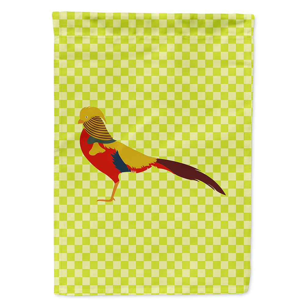 Golden or Chinese Pheasant Green House Flag 28x40 Porch Sleeve Pole Decorative Outside Yard Banner Artwork Wall Hanging, Polyester