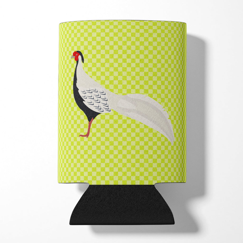 Silver Pheasant Green Can or Bottle Hugger Cooler Sleeve for Standard 12 oz Cans, Insulated Foam Beer & Soda Can Hugger Reusable