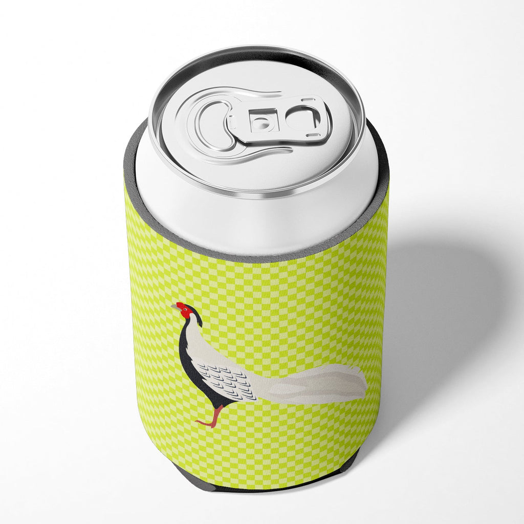Silver Pheasant Green Can or Bottle Hugger Cooler Sleeve for Standard 12 oz Cans, Insulated Foam Beer & Soda Can Hugger Reusable