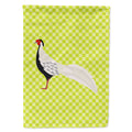 Silver Pheasant Green House Flag 28x40 Porch Sleeve Pole Decorative Outside Yard Banner Artwork Wall Hanging, Polyester