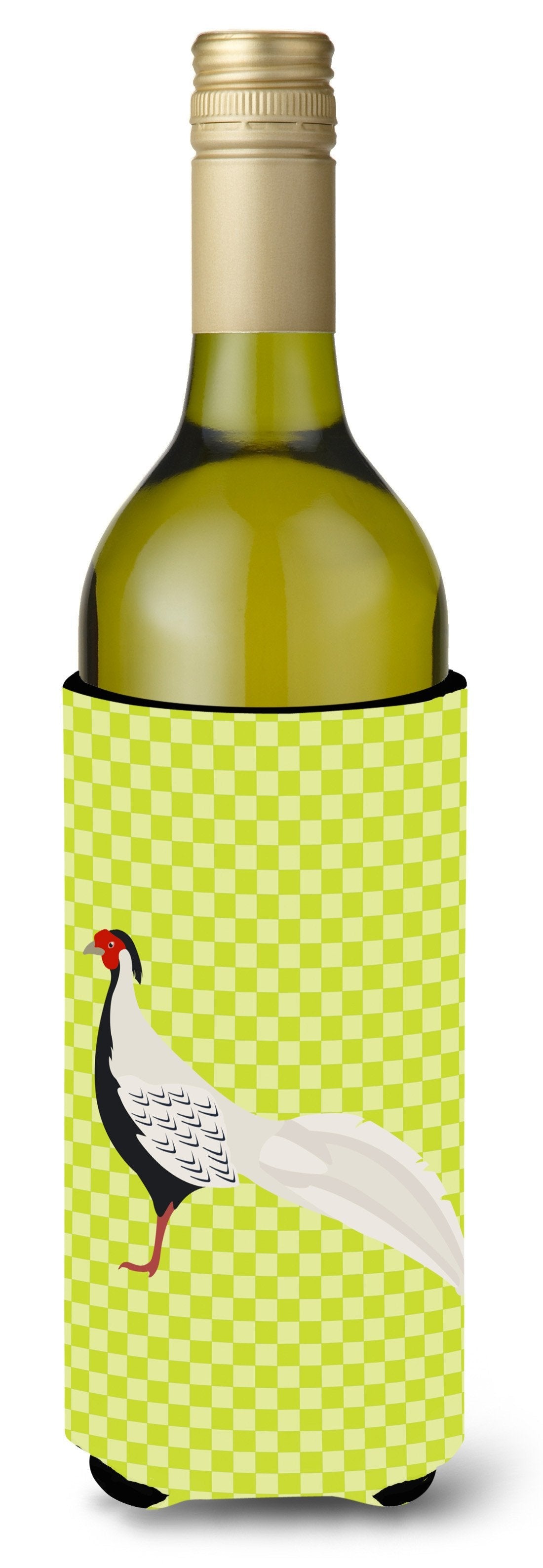 Silver Pheasant Green Wine Bottle Hugger Gift Sleeve for Standard 750 ml Bottles, Insulated Reusable Also Fits Mini Shot & Pint Bottles