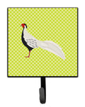 Silver Pheasant Green Leash or Key Holder Wall Hooks, Key Hooks Holder, Coat Rack Wall Mount, Coat Hooks, Hooks for Hanging Keys, Towels, Aprons, Leashes