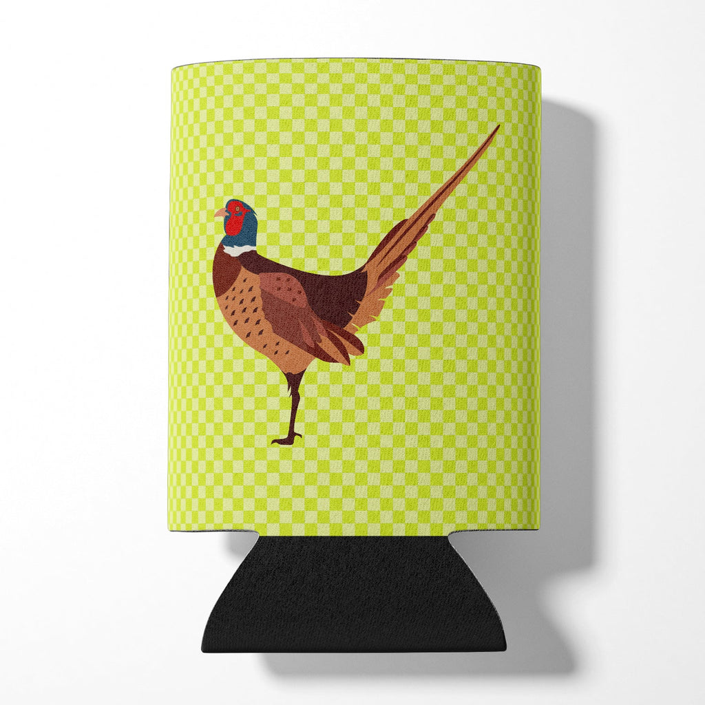 Ring-necked Common Pheasant Green Can or Bottle Hugger Cooler Sleeve for Standard 12 oz Cans, Insulated Foam Beer & Soda Can Hugger Reusable