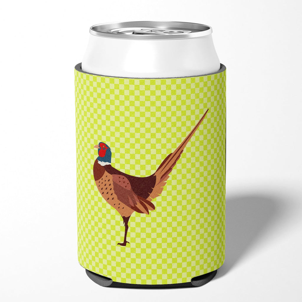 Ring-necked Common Pheasant Green Can or Bottle Hugger Cooler Sleeve for Standard 12 oz Cans, Insulated Foam Beer & Soda Can Hugger Reusable