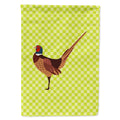 Ring-necked Common Pheasant Green House Flag 28x40 Porch Sleeve Pole Decorative Outside Yard Banner Artwork Wall Hanging, Polyester