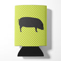 Devon Large Black Pig Green Can or Bottle Hugger Cooler Sleeve for Standard 12 oz Cans, Insulated Foam Beer & Soda Can Hugger Reusable
