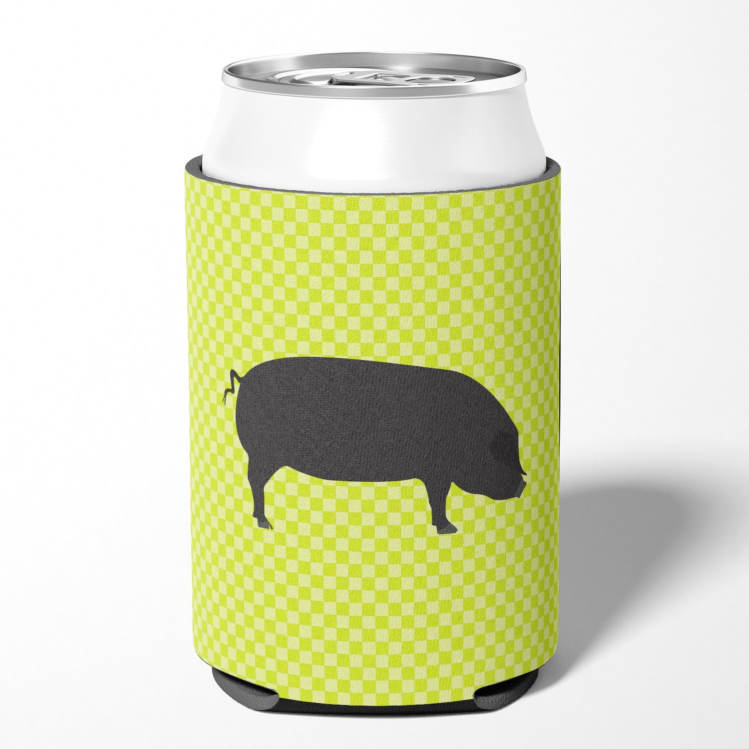 Devon Large Black Pig Green Can or Bottle Hugger Cooler Sleeve for Standard 12 oz Cans, Insulated Foam Beer & Soda Can Hugger Reusable