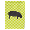 Devon Large Black Pig Green House Flag 28x40 Porch Sleeve Pole Decorative Outside Yard Banner Artwork Wall Hanging, Polyester