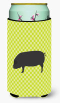 Devon Large Black Pig Green Tall Boy Hugger Can Cooler Sleeve Machine Washable Drink Collapsible Insulator Beverage Insulated Holder