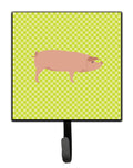 American Landrace Pig Green Leash or Key Holder Wall Hooks, Key Hooks Holder, Coat Rack Wall Mount, Coat Hooks, Hooks for Hanging Keys, Towels, Aprons, Leashes