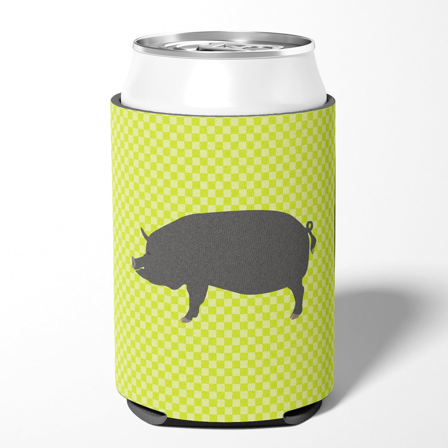 Berkshire Pig Green Can or Bottle Hugger Cooler Sleeve for Standard 12 oz Cans, Insulated Foam Beer & Soda Can Hugger Reusable