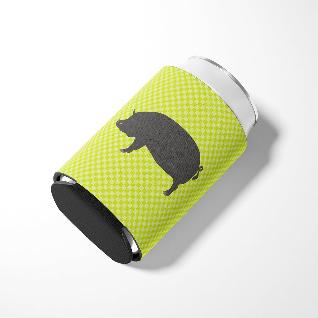 Berkshire Pig Green Can or Bottle Hugger Cooler Sleeve for Standard 12 oz Cans, Insulated Foam Beer & Soda Can Hugger Reusable
