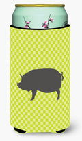 Berkshire Pig Green Tall Boy Hugger Can Cooler Sleeve Machine Washable Drink Collapsible Insulator Beverage Insulated Holder