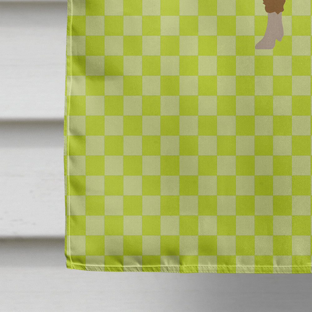 Hungarian Mangalica Pig Green House Flag 28x40 Porch Sleeve Pole Decorative Outside Yard Banner Artwork Wall Hanging, Polyester
