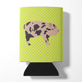Mini Miniature Pig Green Can or Bottle Hugger Cooler Sleeve for Standard 12 oz Cans, Insulated Foam Beer & Soda Can Hugger Reusable