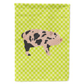 Mini Miniature Pig Green House Flag 28x40 Porch Sleeve Pole Decorative Outside Yard Banner Artwork Wall Hanging, Polyester